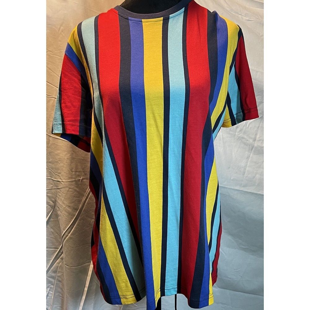 Forever 21 Colorful Stripe T Shirt Mens Size Medium‎